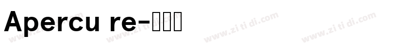 Apercu re字体转换